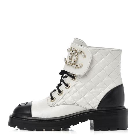 chanel leather lace up shoe|chanel boots price.